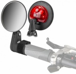 Зеркало DX-2002VF пластиковое с габаритным огнём, на липучке